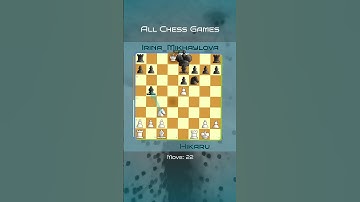 Hikaru (3214) vs Irina_Mikhaylova (2287) | Bullet Chess #Shorts