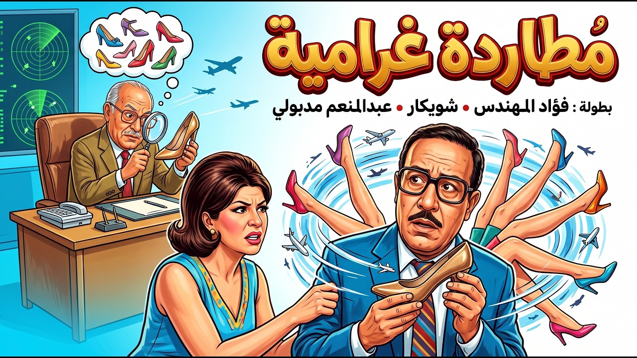 فيلم "مطاردة غرامية"  | جودة عاليه HD | "اسماعيل يس" ، "شويكار" ، "مديحة كامل"