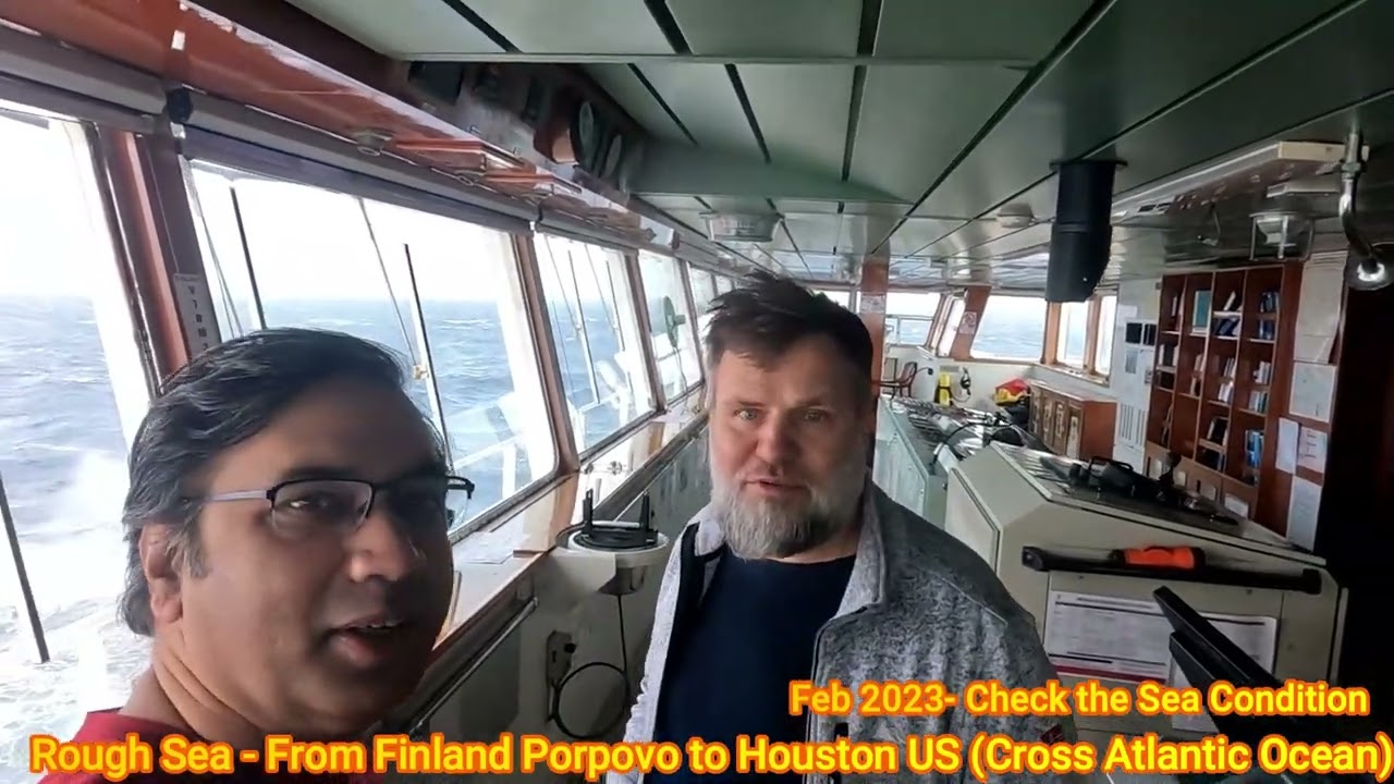 Rough weather in Atlantic Ocean