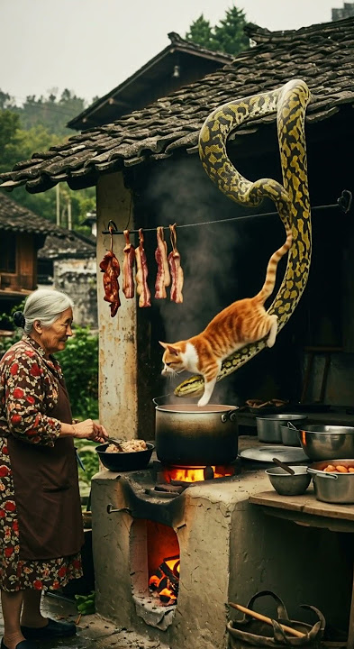 In times of crisis, cats' wisdom shines! 🐱🐍🔥