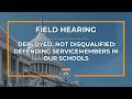 Deployed, Not Disqualified: Defending Servicemembers in Our Schools