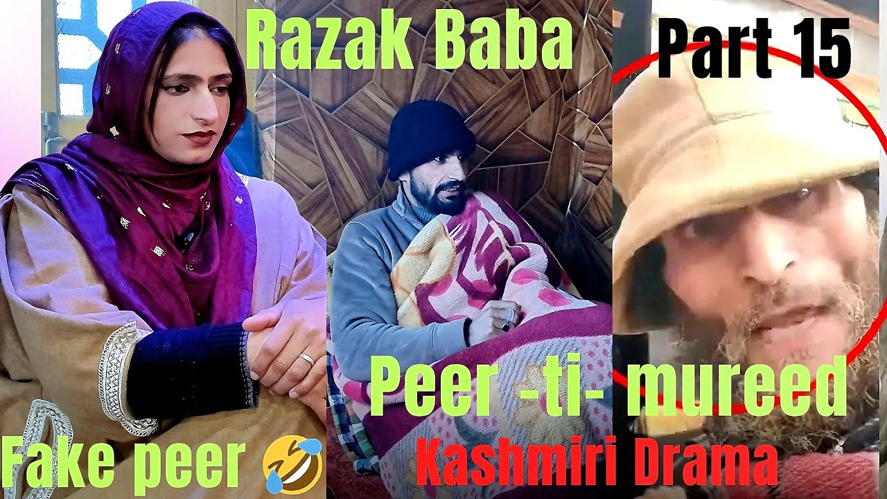 Razak Baba R FAKE PEER // Razak Baba 🤣 || Peer ti Mureed // Kashmiri funny Darma ...