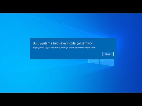 Bu Uygulama Bilgisayarınızda Çalışamıyor Hatası Çözümü [2023]