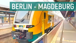 Маршрут RE1 Берлин - Магдебург с комментариями | Cab Ride RE1 Berlin - Magdeburg