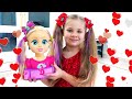 Diana and roma pretend play with dolls  funny stories for kids