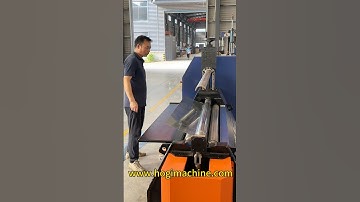 Hogi Fully 4-roller plate winder full servo drive#4roller #platerollingmachine #4cncrollingmachine
