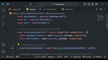 Node.js Tutorial to Export Markdown With Text & Images to PDF Document Using markdown-pdf Module
