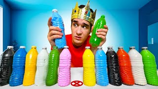 WHO CAN PLACE THE BOTTLES CORRECTLY? SURVIVAL GAME!