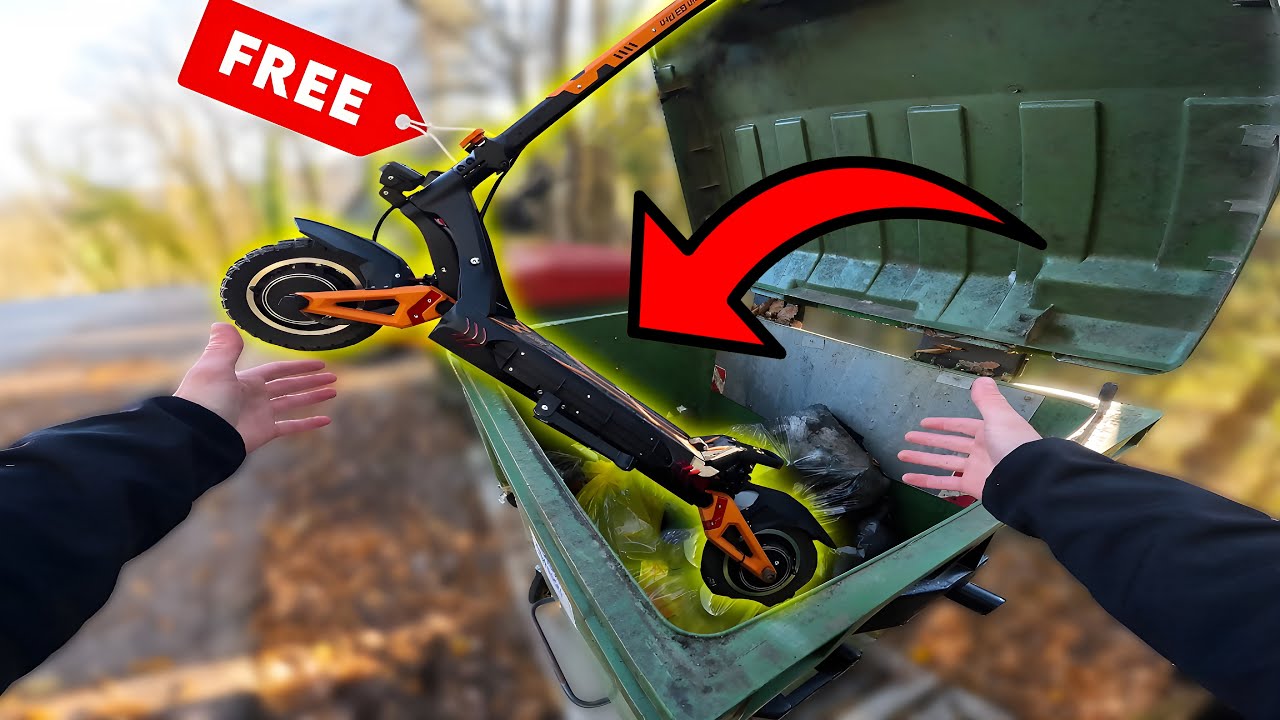 FOUND A FREE OFF-ROAD ELECTRIC SCOOTER in DUMPSTER (It’s Working!)