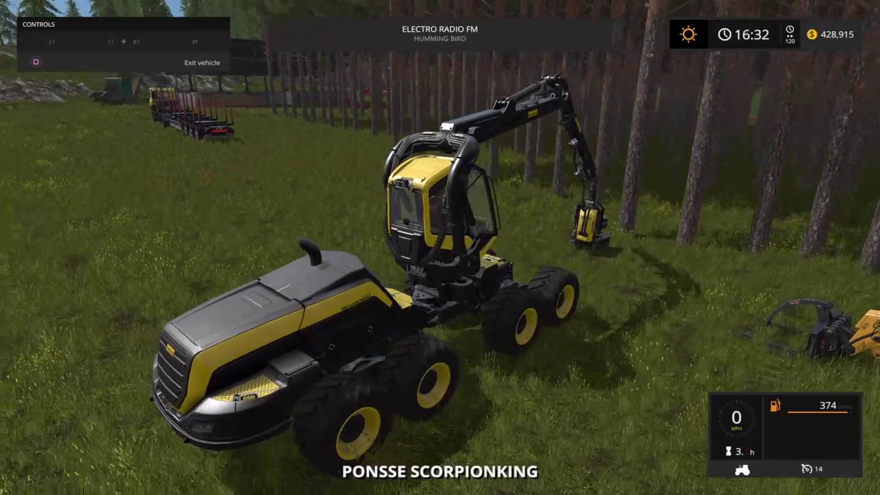 Farming Simulator 17 PS4 Logging - YouTube