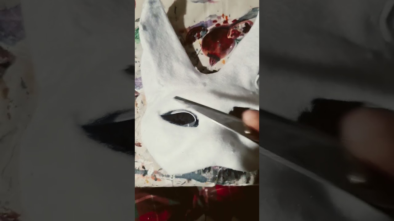 So habe ich meine neue maske gemacht🏞🐾🪶👍