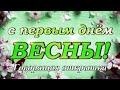 С ПЕРВЫМ ДНЁМ ВЕСНЫ! Великолепная говорящая открытка   поздравление на 1-ое марта!