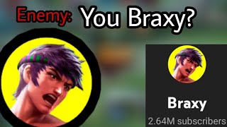I Try Braxy Build |Enemy : You Braxy?  | Mlbb Blitzy | Mlbb