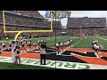 10/14/18 Bengals vs Steelers -Ben-Gal Cheerleaders Cheerleader of the Week Routine, angle 1