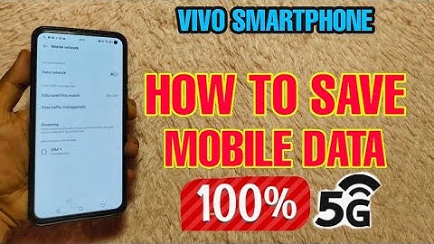 DATA SAVING TIPS FOR VIVO USER