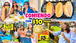 1 SEMANA COMIENDO CON SOLO 10 PESOS ¡TODO EL TEAM MERLIN! 😮🍅 *Extremo | CONNY MERLIN