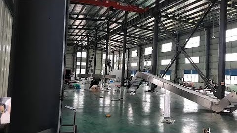 Big inclined modular belt conveyor testing in Maxsen factory