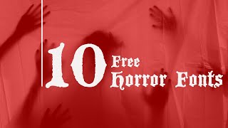 Best Fonts for Horror Games (Free for Commercial Use) screenshot 5