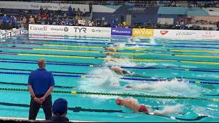 Thomas Ceccon World Cup Toronto 2025 50 Butterfly Heat 22.37