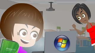 Dora Downgrades The School Computers To Windows Vista | Grounded