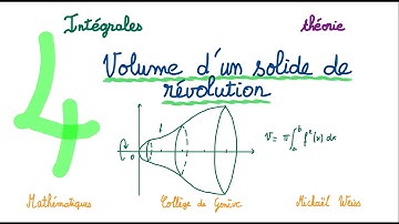 4e -  intégrales 17 - théorie: calculer le volume d