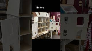 Check out these lovely before and afters of customers Dollhouses that were renovated by Ashlie!