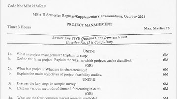 MBA SECOND SEM QUESTION PAPERS IN 2021 || JNTUK UNIVERSITY MODEL PAPERS  MBA || PRASAD VDP