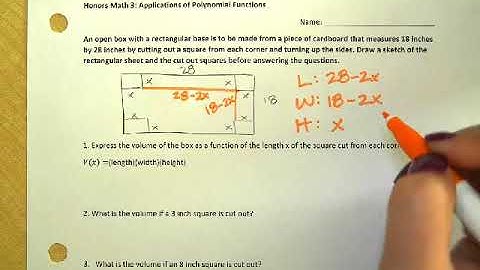 Polynomial Applications Class Notes