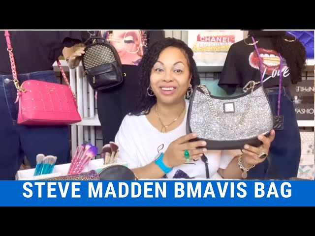 Steve Madden BStrike Barrel Bag in Denim MINI DUFFLE CROSSBODY BAG