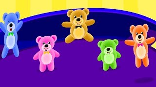 Five Little Teddy Bears | Nursery Rhymes | Baby Songs | Children Rhyme