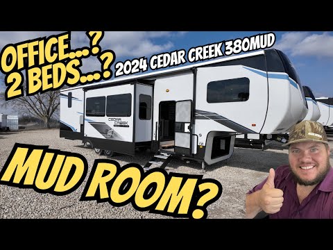 2024 Cedar Creek 380MUD | RV with a MUD ROOM?! | Two Beds or Office? THIS IS DIFFERENT!