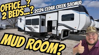 2024 Cedar Creek 380MUD | RV with a MUD ROOM?! | Two Beds or Office? THIS IS DIFFERENT!