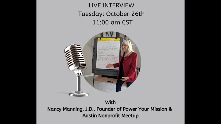 Your Volunteer Handbook:  Live with Nancy Manning,...