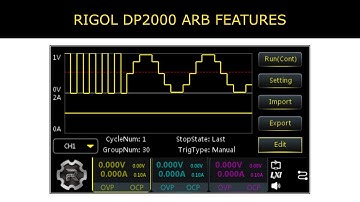 RIGOL DP2000 Millisecond Editing, Precise Output