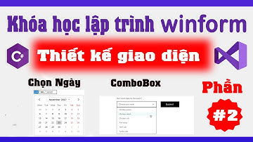 Ô ngày, ComboBox - Thiết kế giao diện trong winform c# | Phần 2 | NT Software | NT Software
