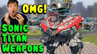 WOW! New SONIC Titan Weapons are INSANE! War Robots Gameplay WR