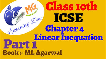 Class 10th ICSE | Mathematics | Chapter 4 :- Linear Inequation | Part 1