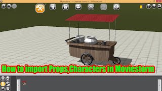 How to import new props, Character in Moviestorm | Moviestorm animation tutorial in Hindi/Urdu screenshot 4