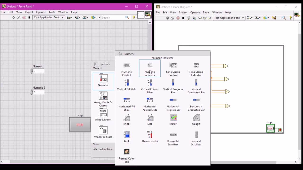 LabVIEW Örnekleri: Basit Hesap Makinesi - I / LabVIEW Exercises: Basic ...