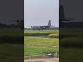 Mighty c130 rolling down the strip viral subscribe wow military aviation usaf    