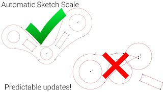 Alibre Version 28 Preview Automatic Sketch Scaling