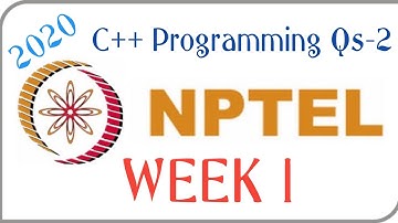NPTEL ‖ C++ Programming ‖ week 1 - Programming Qs-2 solutions