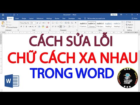 Cách sửa lỗi chữ bị cách xa trong Word