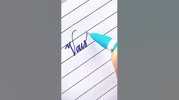 writing a name "Vaishnavi" in cursive🖋 #shorts