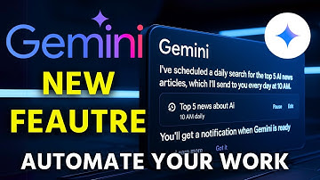 GOOGLE GEMINI NEW UPDATE FEATURE ! Now You Can Schedule AI Actions