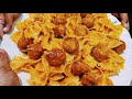 Meat ball pasta recipe  red sauce pasta recipe  farfalle pasta recipe