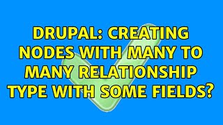 Drupal: Creating nodes with many to many relationship type with some fields (2 Solutions!!)