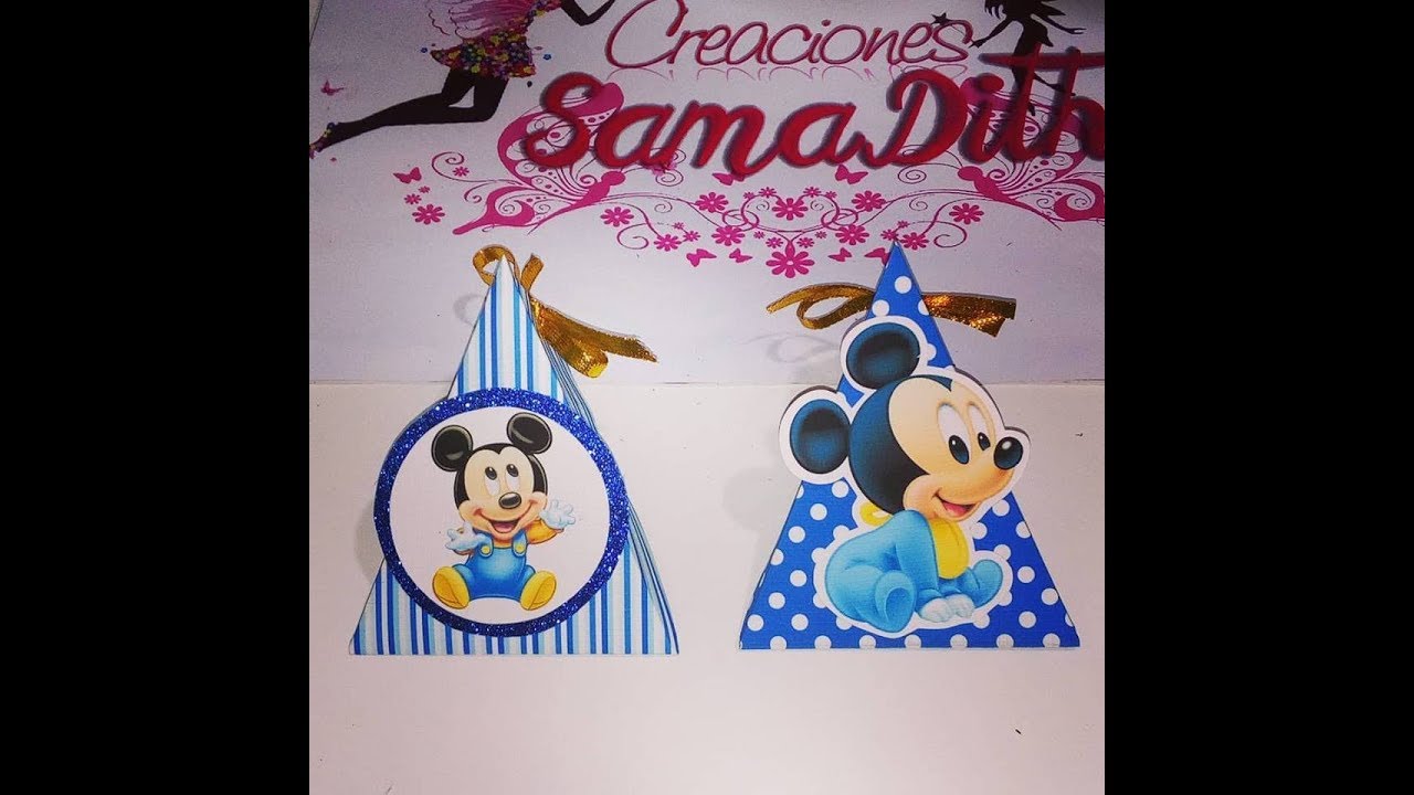 Recuerdo Souvenir Mickey Bebe Creaciones Samadith Diy Youtube