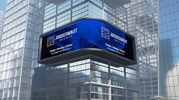 Stunning Digital Billboard Logo Intro | Eye-Catching 3D Animation for Branding