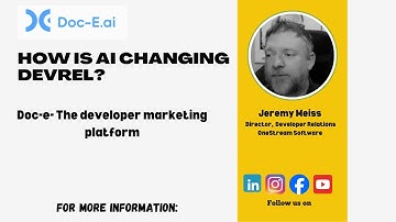 Jeremy Meiss - How AI is Transforming Developer Relations: The Good, the Bad, and the Future!